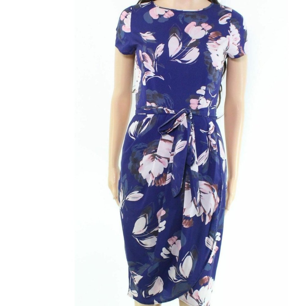Yumi Kim Blue Floral Sheath dress